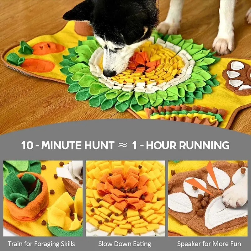 Килимок для нюхання для собак Derby Pet Shuffle Mat yellow - фото 3