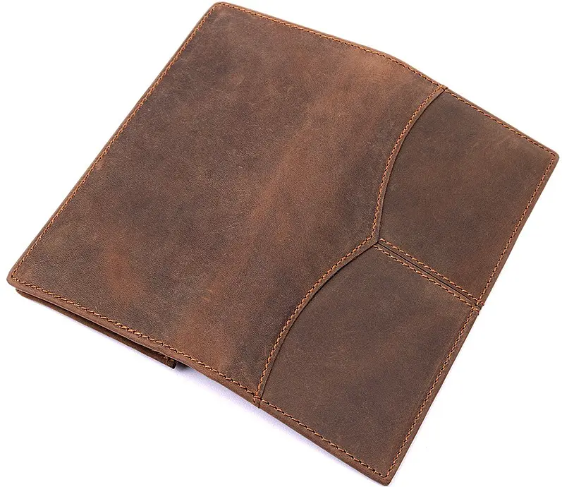Мужской кожаный кошелек Vintage 9х18 см acs0016061 - фото 2