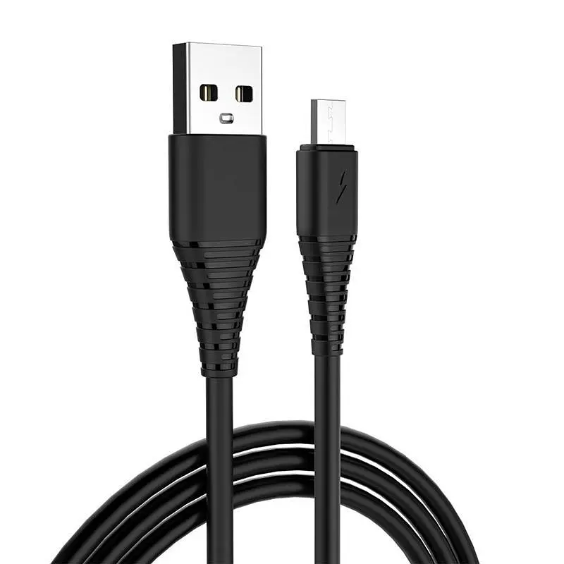 Кабель ColorWay USB - microUSB (M/M) (PVC), 2.4А, 1 м, Чорний (CW-CBUM025-BK)