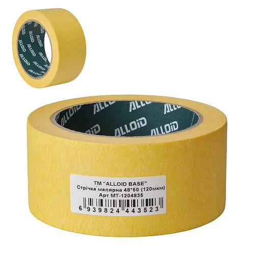 Alloid Base. Стрічка малярська 48мм х 50м, 120мкм