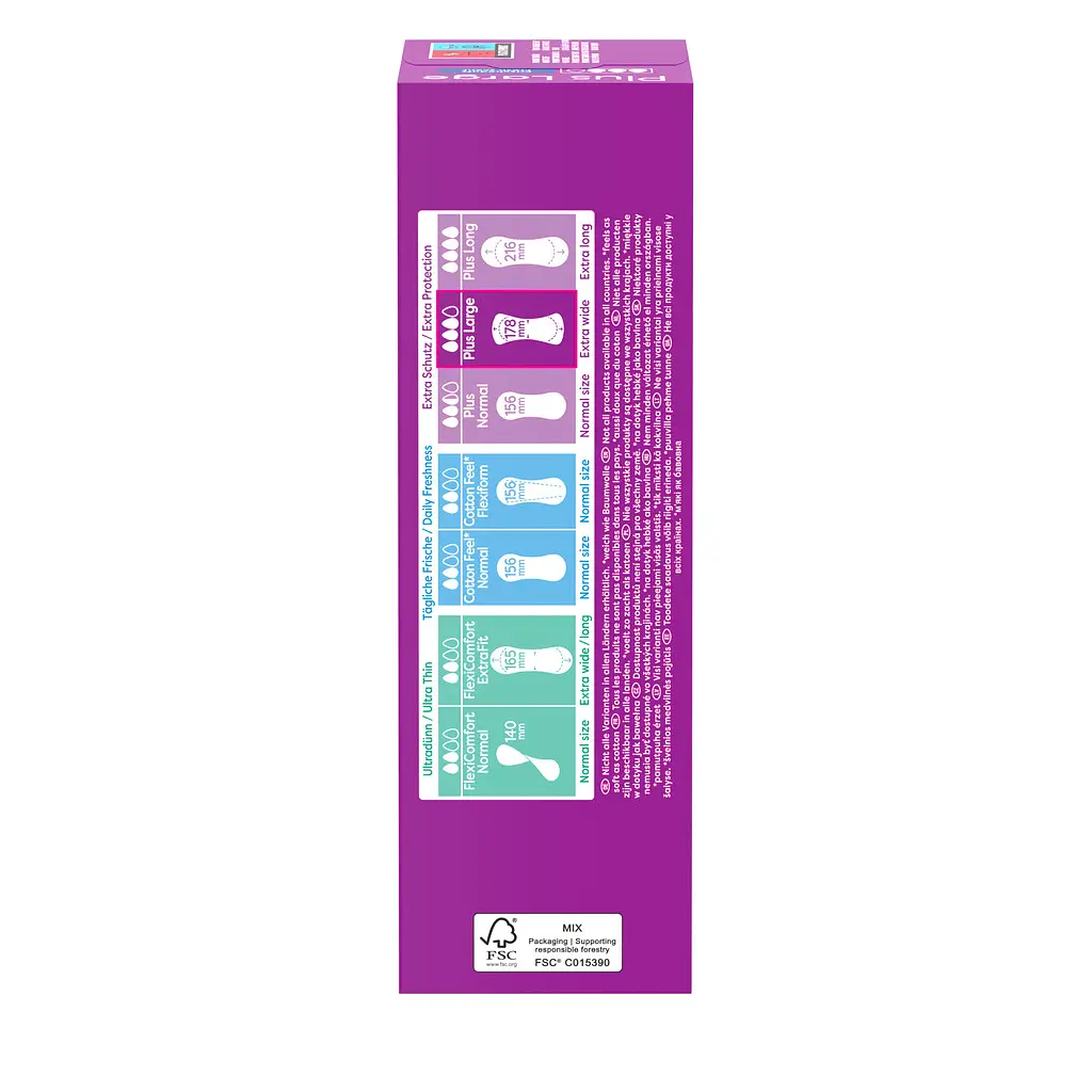 Щоденні прокладки Carefree Plus Large Fresh 20 шт. (3574661606231/3574661487564) - фото 2