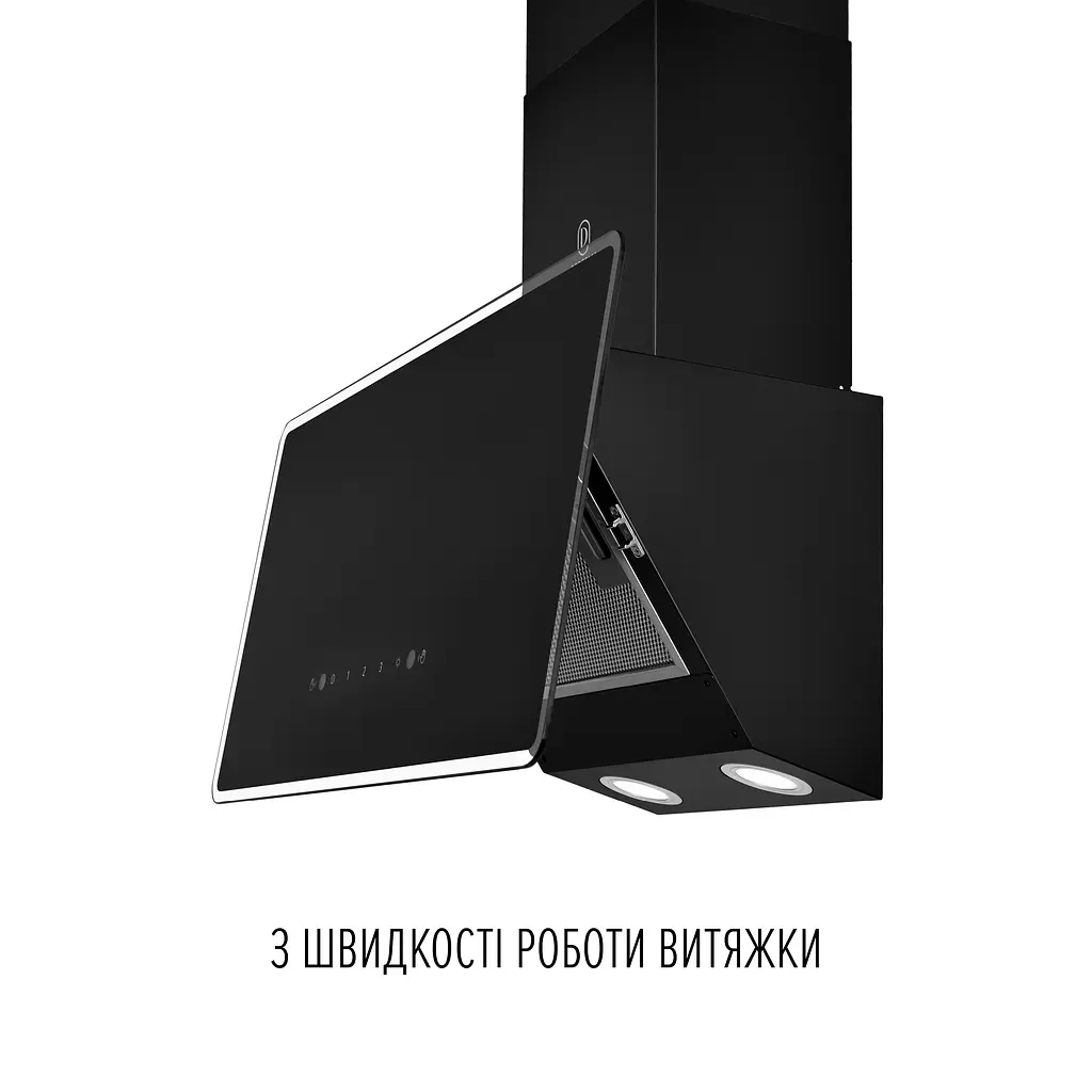 Витяжка декоративна похила PERFELLI VIO 5HW NERO - фото 5