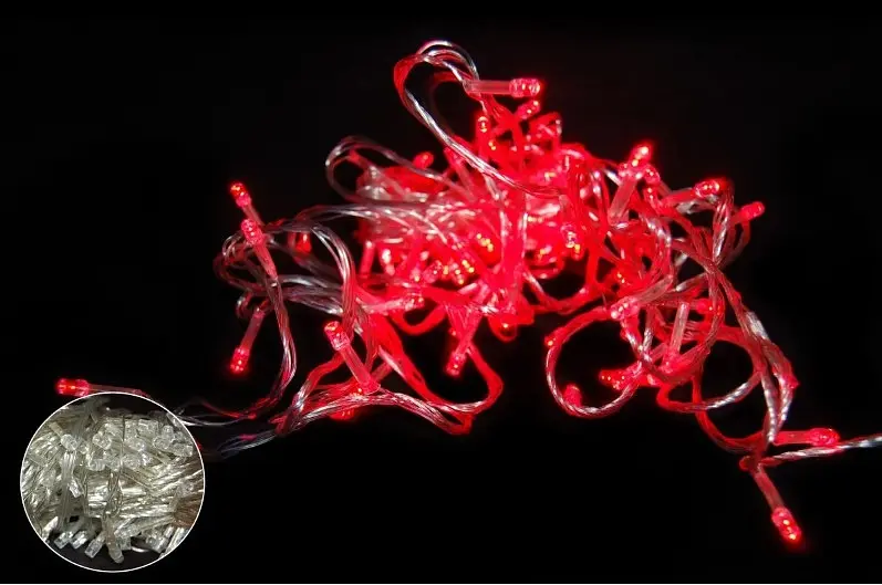 Гірлянда зовнішня пряма 200 led RGB color (білий) 5мм 20м - фото 9