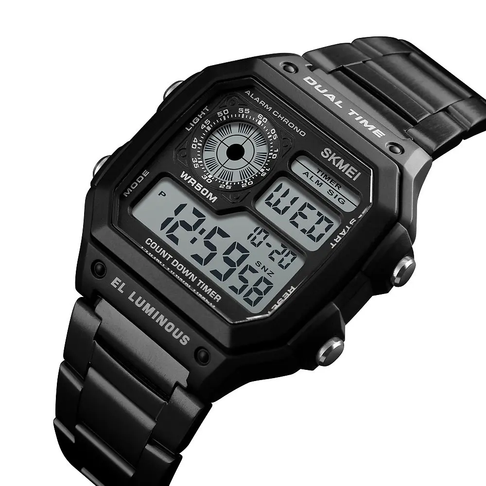 Чоловічий годинник Skmei 1335 Ripple Black - фото 3