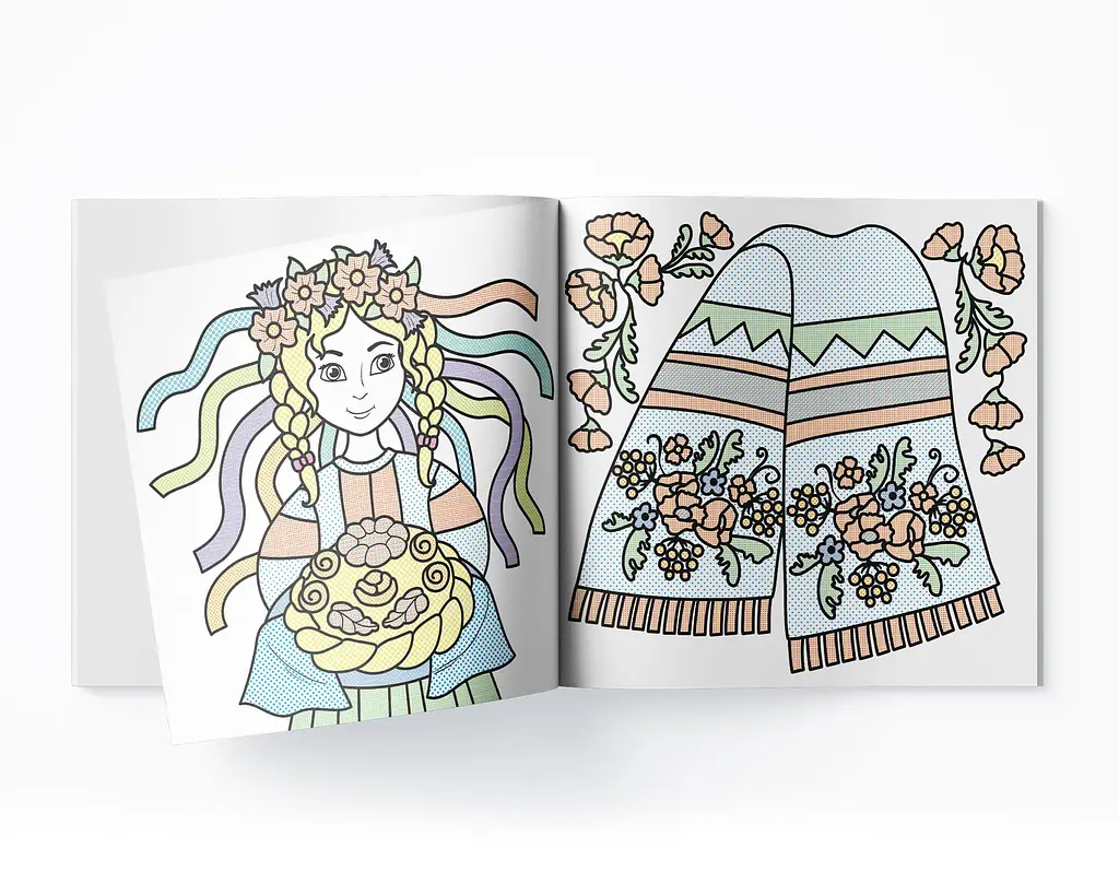 Водная расскраска Кристал Бук Моя дорогая Украина, патриотическая, 8 страниц (F00030168) - фото 4