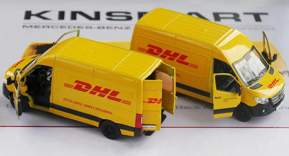 Металева машинка Mercedes-Benz Sprinter DHL Edition - фото 9