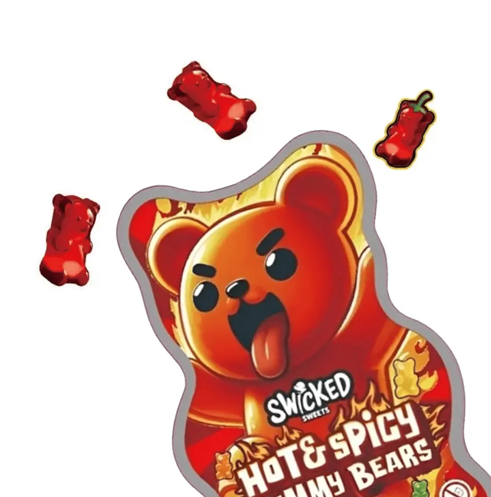 Гострі желейні цукерки Swicked Hot & Spicy Gummy Bears 100г - фото 2