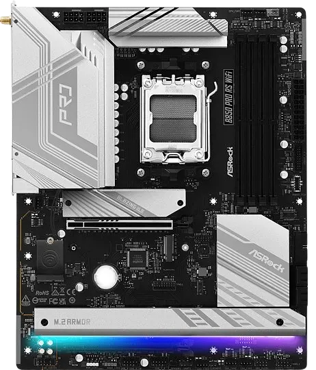 Материнська плата ASRock B850 Pro RS WiFi Socket AM5 (B850 Pro RS WiFi) - фото 2