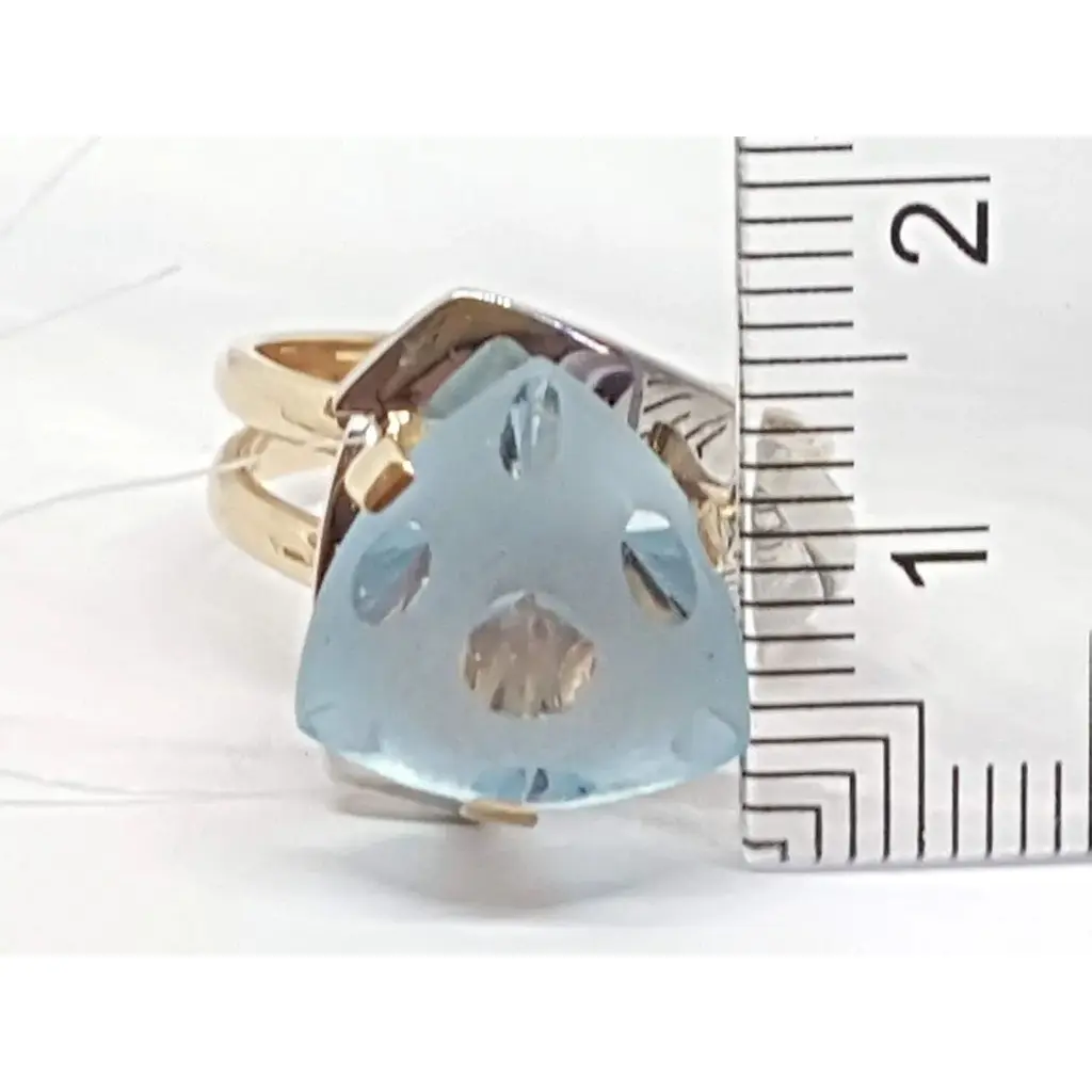 Золоте кільце Qvaliz з топазом. 7В600105736/25 18 - фото 6