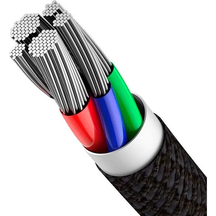 Кабель Baseus High Density Braided USB-C to Lightning 1m Black (CATLGD-01) [100368] - фото 4