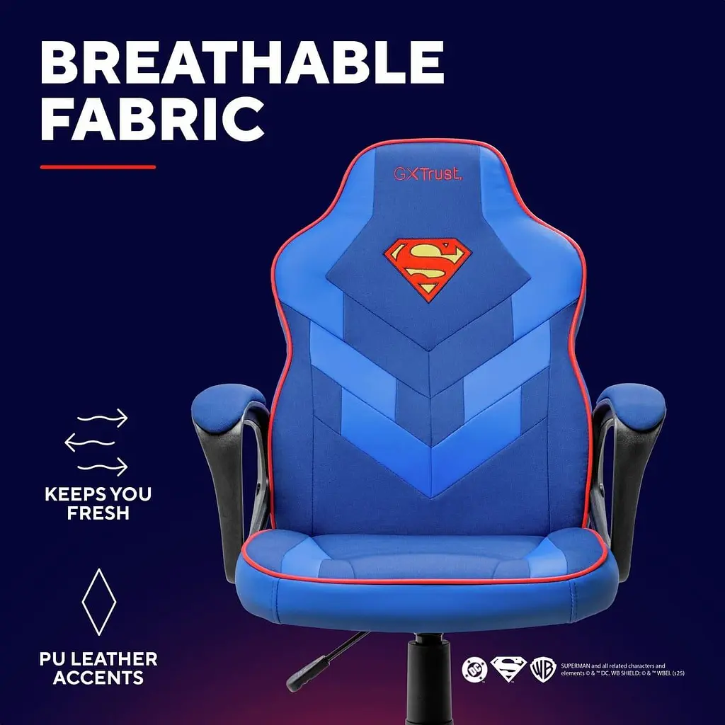 Ігрове крісло Trust GXT 703SM Revvo Foldable Armrests Blue (25741_TRUST) - фото 8