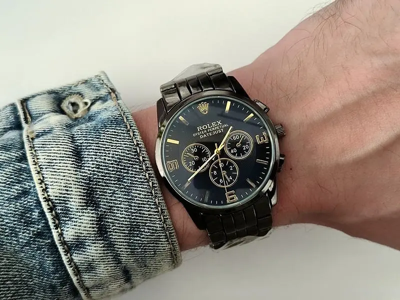 Наручний годинник чоловічий Clockhouse Rolex Чорний (IBW920BB) - фото 7