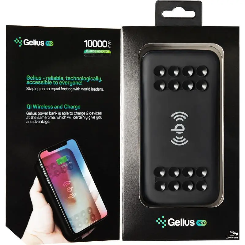Бездротовий повербанк Gelius Pro Wireless Smart GP-PBW110 10000mAh Black - фото 7