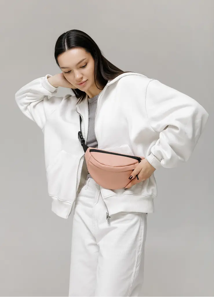 Поясна сумка бананка Sambag Urban SKH пудра 24 х 15 х 8 см (85151006) - фото 9