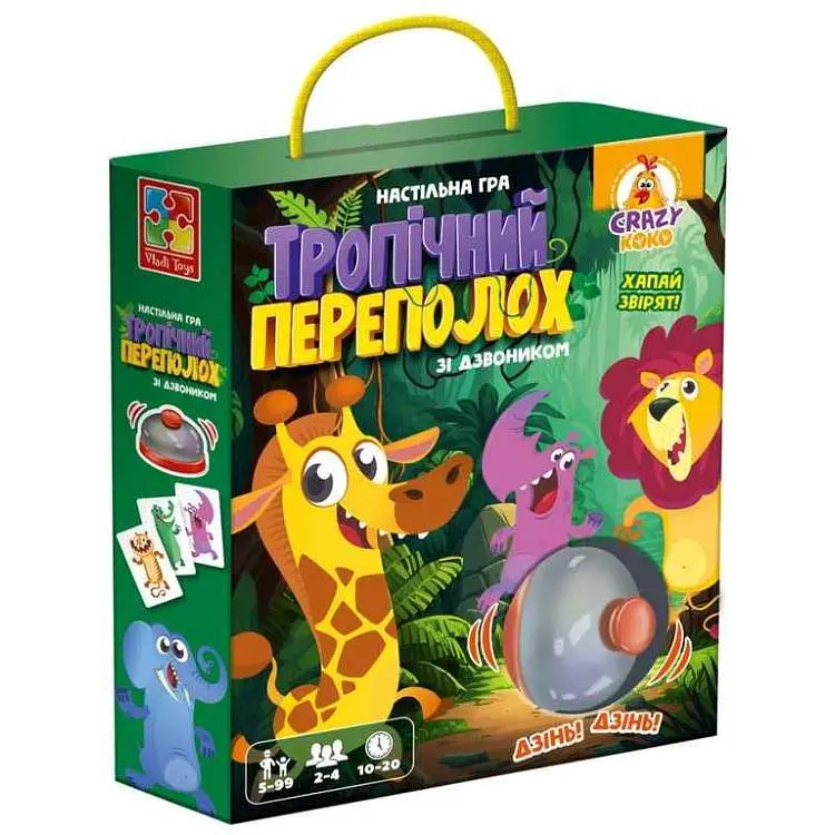 Гра настільна VLADI TOYS Тропічний переполох зі дзвоником VT8010-13