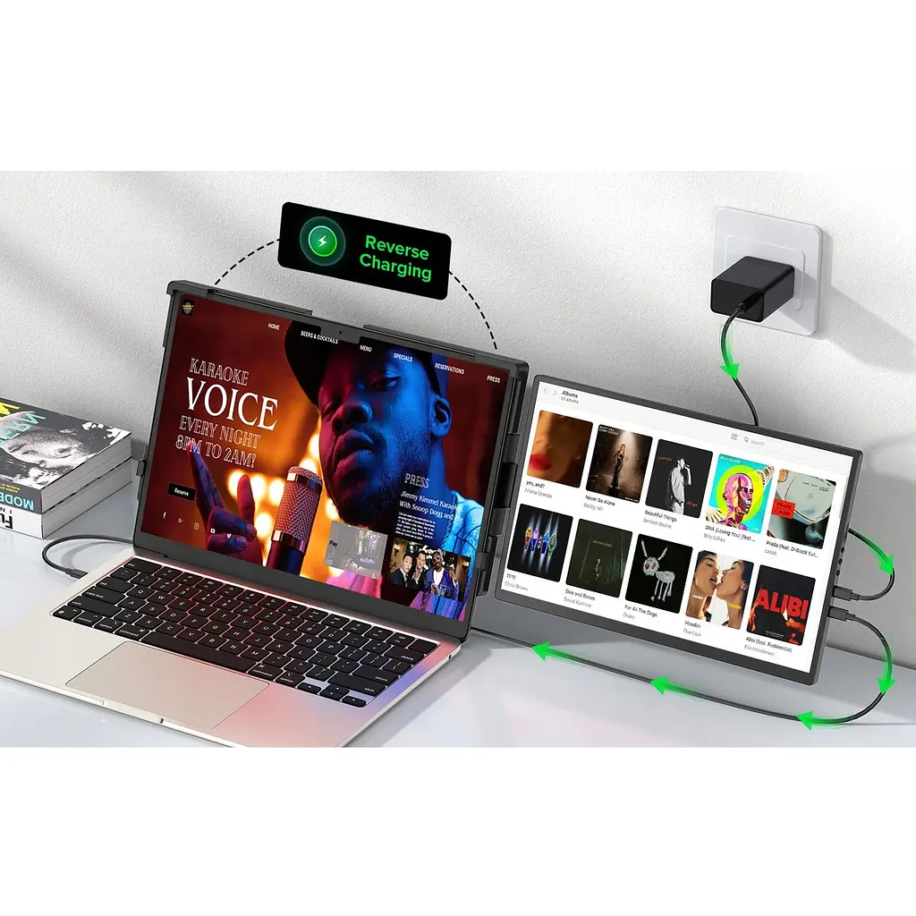 Портативний монітор UPERFECT 14` 2K Triple with 360° [116434] - фото 6