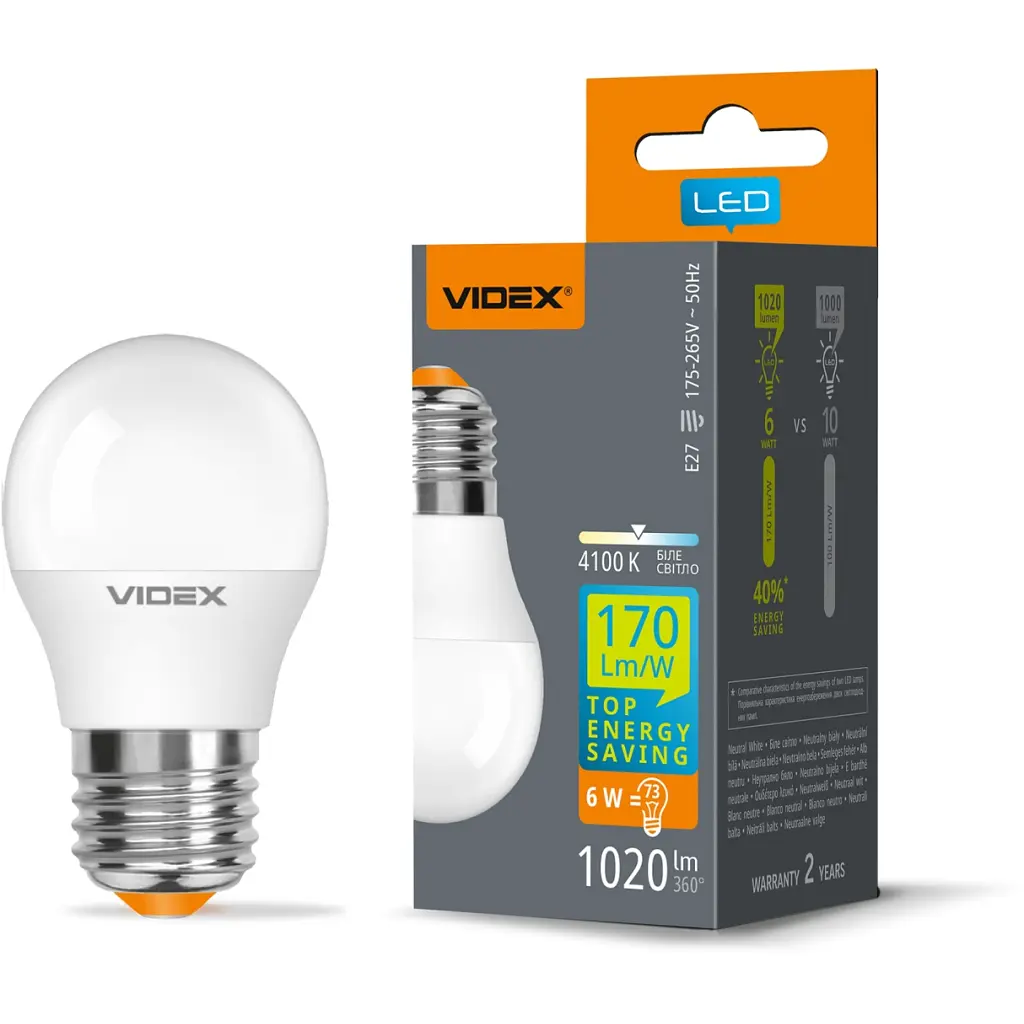 Лампочка Videx VL-G45h-06274 - фото 2