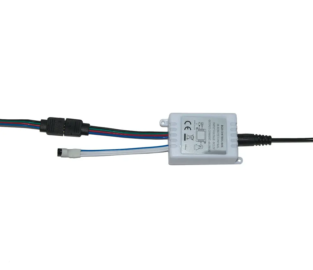 Светодиодная лента RGB 3528, 4.5 м, белая, с пультом и блоком питания - фото 6