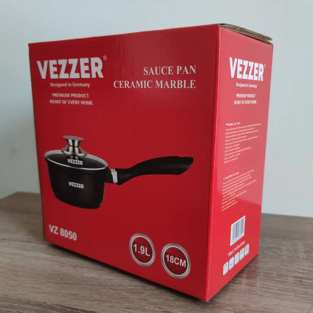 Каструля для соусу Vezzer з кришкою 18 см 1.9 л (VZ8050) - фото 6