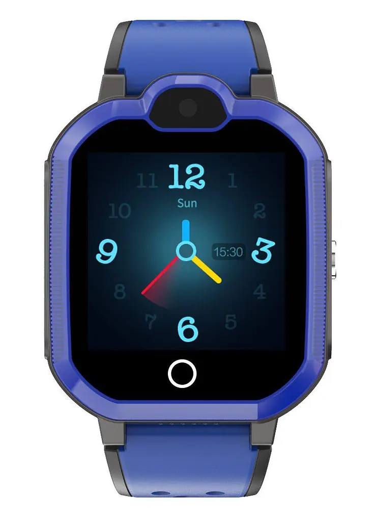 Дитячий смарт годинник-телефон Lemfo DH9 з GPS трекером, 4G LTE, SIM-картою, Wi-Fi, HD відеодзвінками, прослуховуванням, кнопкою SOS та IP67 Синій - фото 2