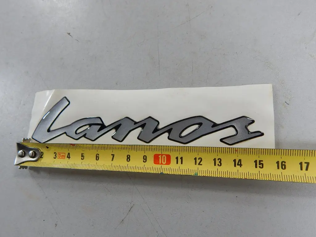 Емблема напис для Daewoo Lanos Силіконова 152х35 мм (Завод) З 161363 - фото 2