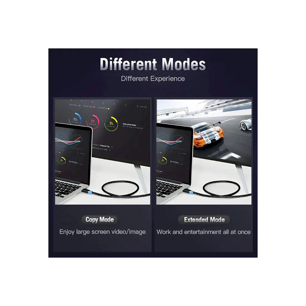 Кабель мультимедійний HDMI M to HDMI M 2.0m V2.0 4K30Hz Vention (AACBH) - фото 10