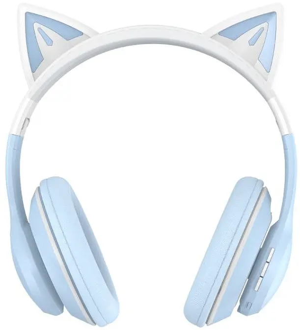 Безпровідні навушники XO BE38 Cats Ear Colourful Lights Синій