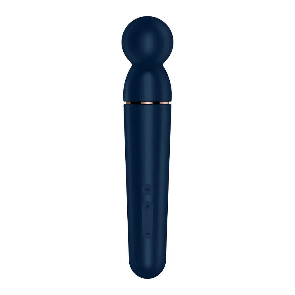 Вібромасажер Satisfyer Planet Wand-er Blue/Rosegold, дуже потужний, бездротовий - фото 5