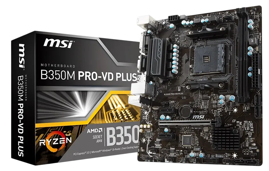Материнська плата MSI B350M Pro-VD Plus Socket AM4 (B350M PRO-VD PLUS) Б/В - фото 4