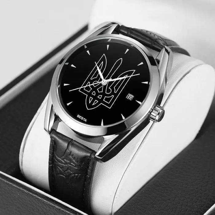 Чоловічий наручний годинник Besta pyzub Leather - фото 7