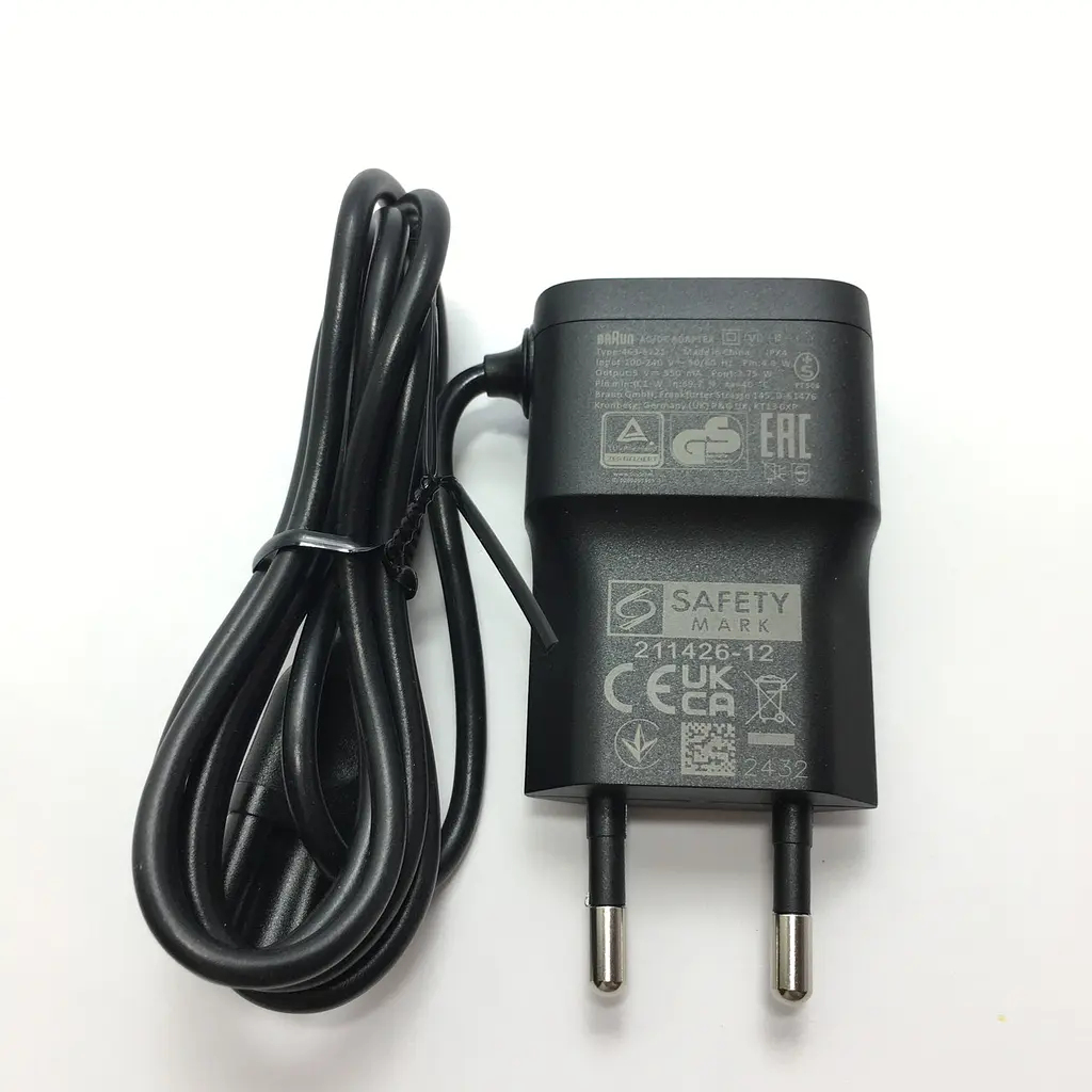 Зарядка для триммера Braun Type 5803, 5805, 5807 Series 3, Series 5, Seris 7 Type: 463-5221, U = 5 V, I = 550 mA - фото 4