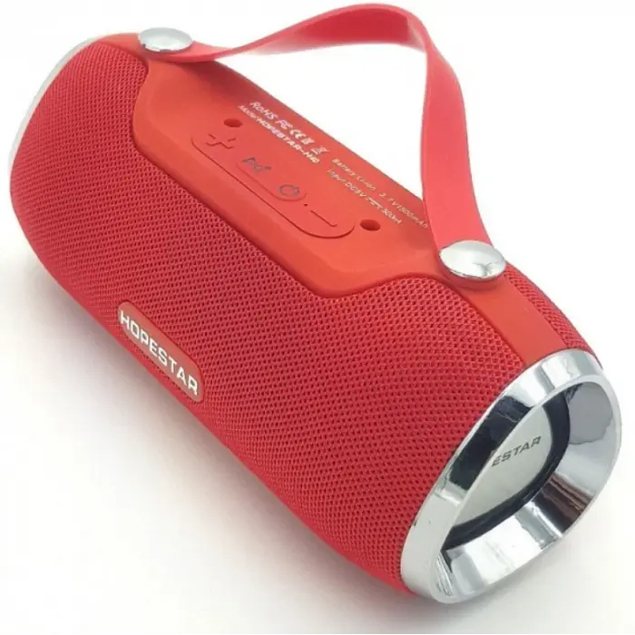 Портативна бездротова колонка Bluetooth Hopestar H40 / 10 W, Червона - фото 2