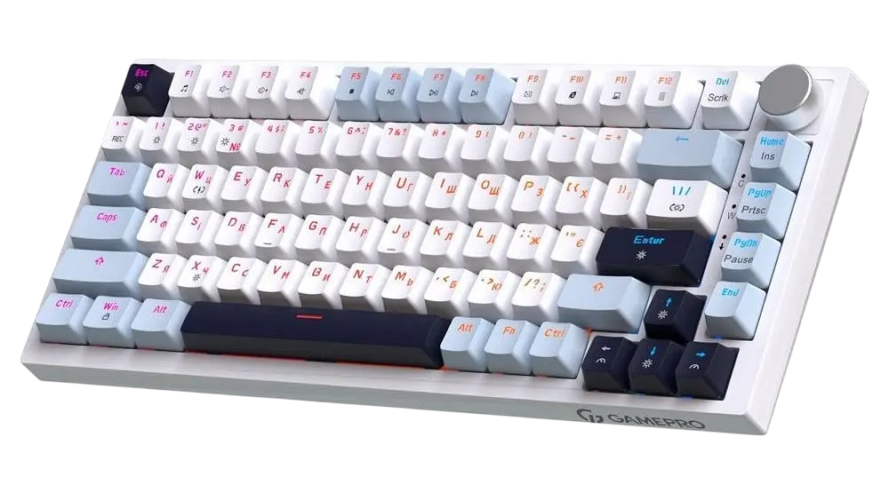 Клавиатура GamePro Genesis Warden MK160BL RGB White - фото 3