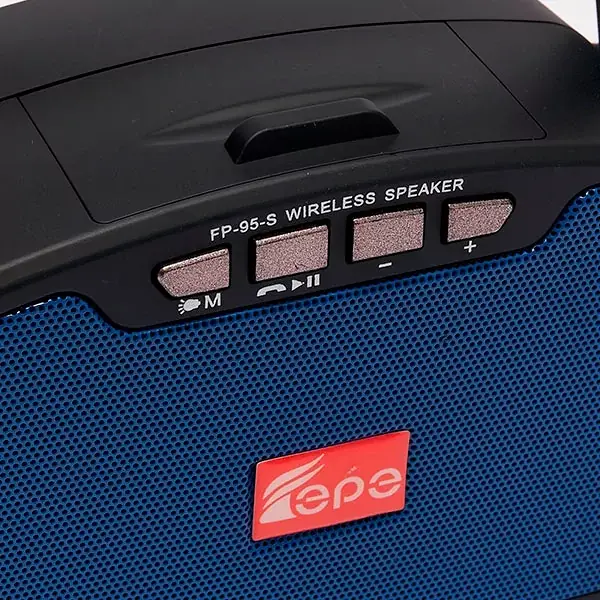Радіо + колонка + MP3-плеєр EPE FP-95-S USB із сонячною панеллю (Синій) - фото 5