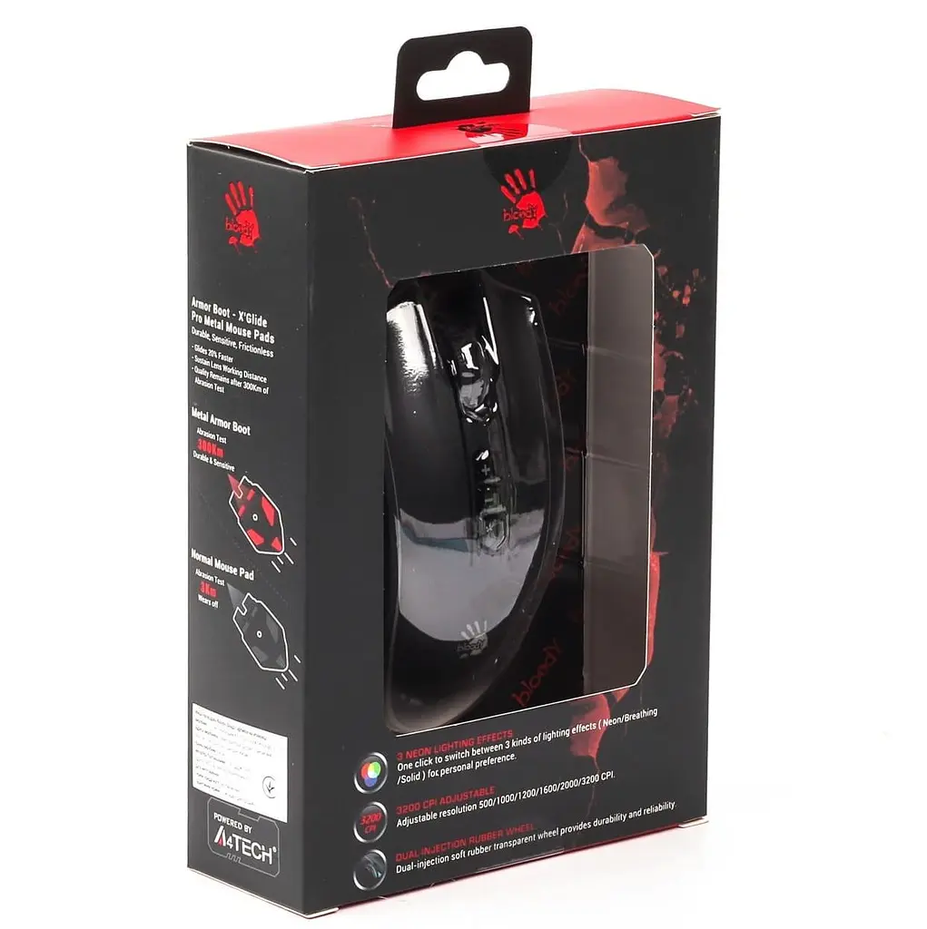 Миша Bloody A4Tech Q81 Curve USB Black (Q81 Curve) - фото 5