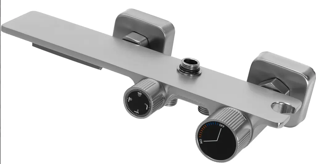 Душова система Rea Helix nikiel brushed з виливом REA-P6622, Никель - фото 4
