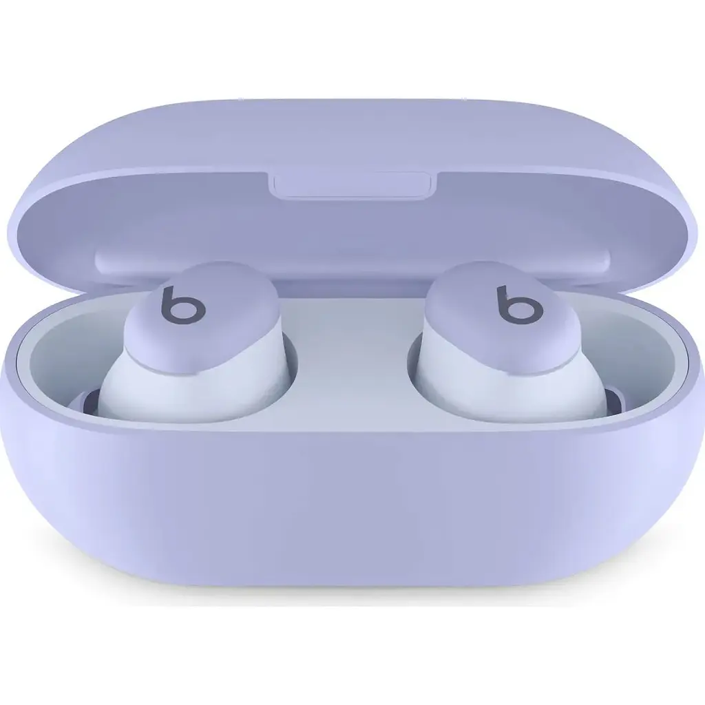 Наушники беспроводные Beats by Dr. Dre Solo Buds (MUVX3) фиолетовые - гарнитура стерео TWS - фото 2