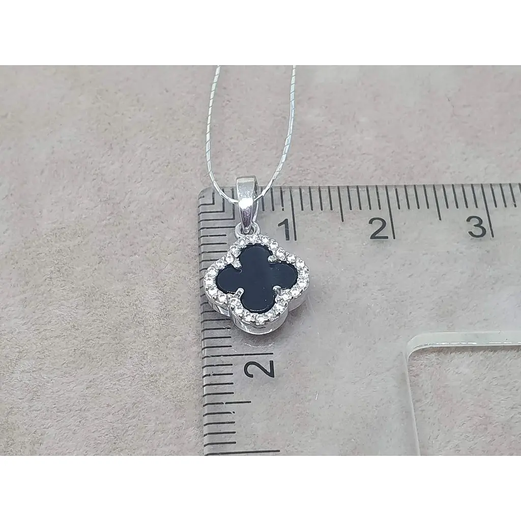 Золота підвіска Платон Конюшина з агатом та фіанітами. 3П162/67Б - фото 4