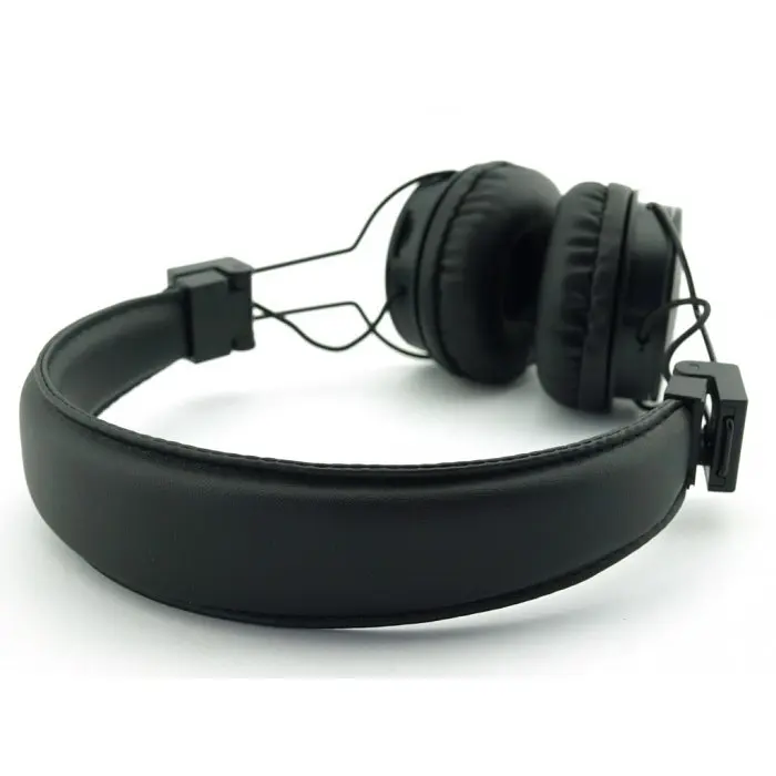 Бездротові навушники з оголов'ям чорні з MP3 плеєром Bluetooth NIA-X3 - фото 5