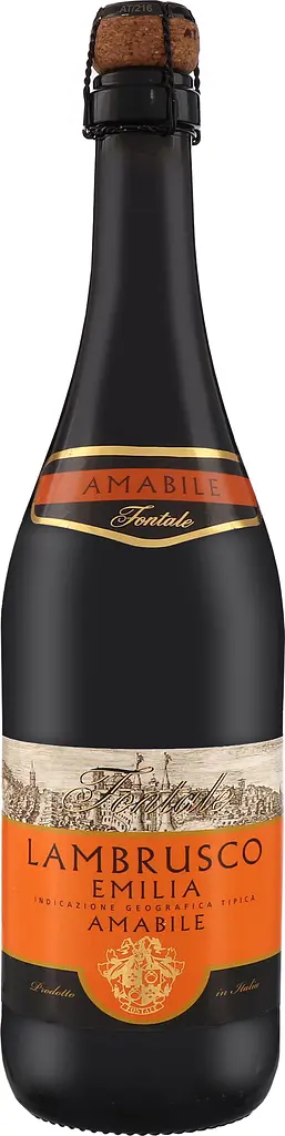 Вино ігристе Fontale Lambrusco Emilia Rosso Amabile червоне напівсолодке 0.75 л - фото 3