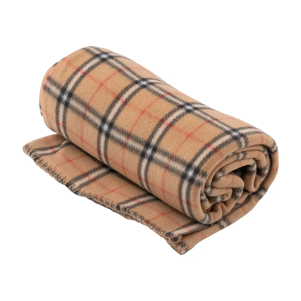 Плед Ardesto Fleece 100% полиэстер бежевый клетка 130 x 160 см (ART0722PB) - фото 2