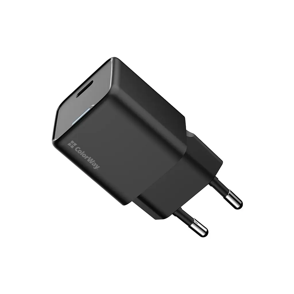 Зарядний пристрій ColorWay GaN Mini 25 Вт порт PD PPS USB-C чорний (CW-CHS052PD-BK) - фото 4