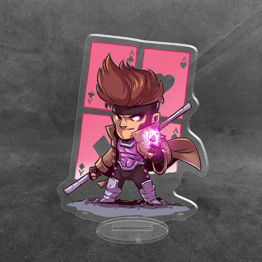 Акрилова колекційна фігурка Чібі Chibi Гамбіт 10 cм - фото 2