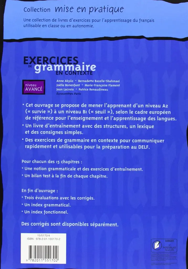 Exercices de grammaire en contexte. Livre de l'eleve B1 - niveau avance - фото 2