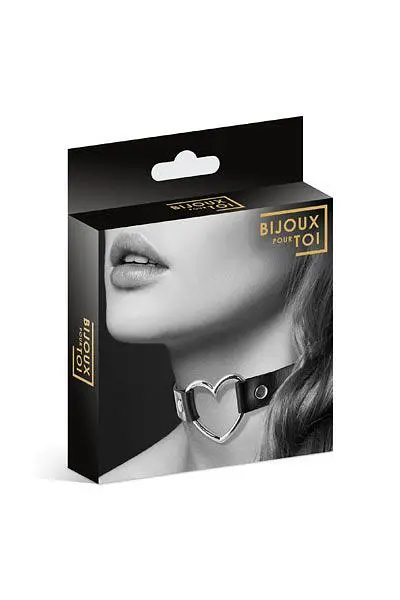 Чокер з сердечком Bijoux Pour Toi - HEART, екошкіра - фото 3