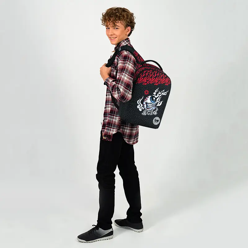 Рюкзак GoPack Teens 135M-4 Чорно-червоний (GO26-135M-4) - фото 14