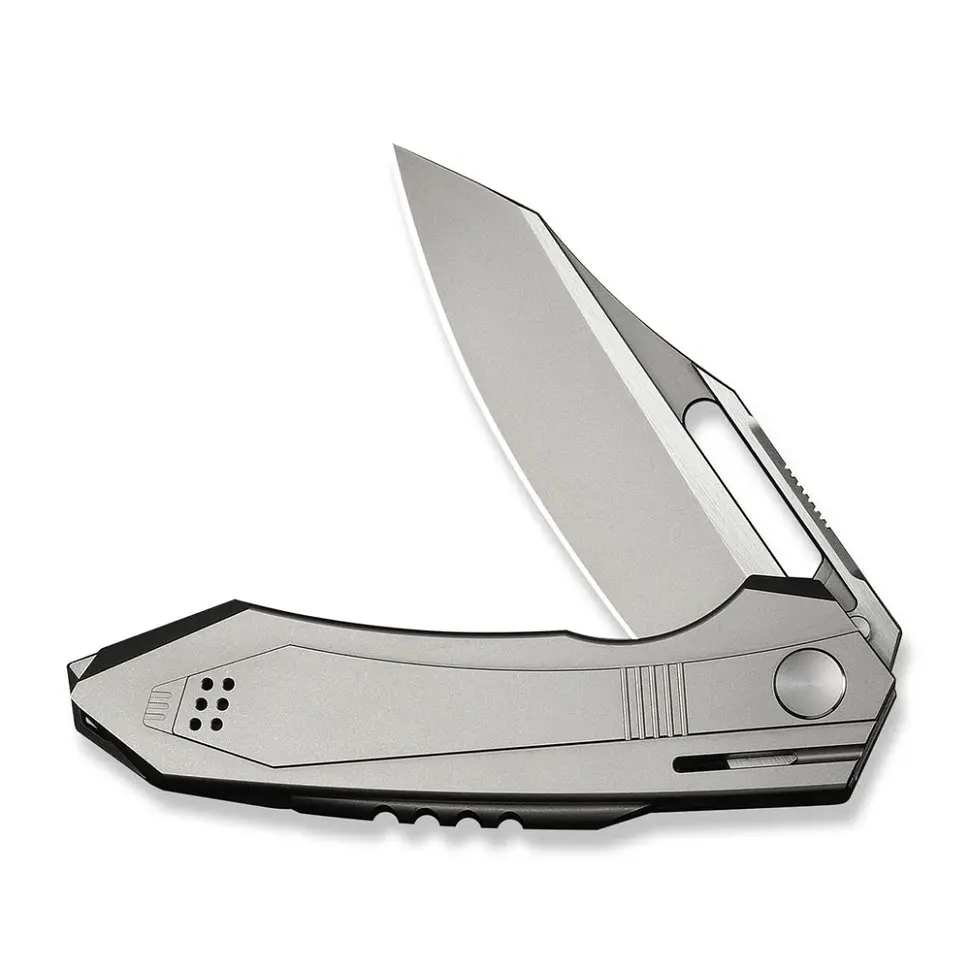 Ніж складаний туристичний Weknife Bogey (9.3 см) Bohler M390 / Titanium сірий - фото 3