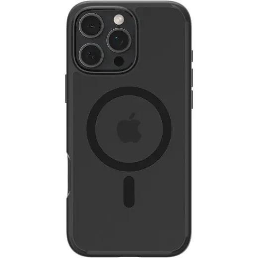 Прозрачный чехол Spigen Ultra Hybrid MagSafe Frost Black для iPhone 16 Pro (ACS08134) - фото 2
