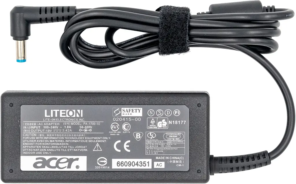 Блок живлення до ноутбука Grand-X Acer (19V 3.42A 65W) 5.5x1.7mm (ACACL65W) - фото 3