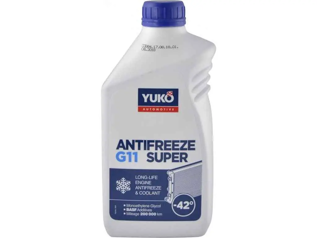 Антифриз YUKO 1л синій ANTIFREEZE-40 (Super G11)